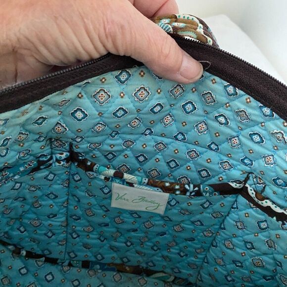 Vera Bradley Betsy Java Blue Boho Floral Cotton Womens Bag - Picture 3 of 6